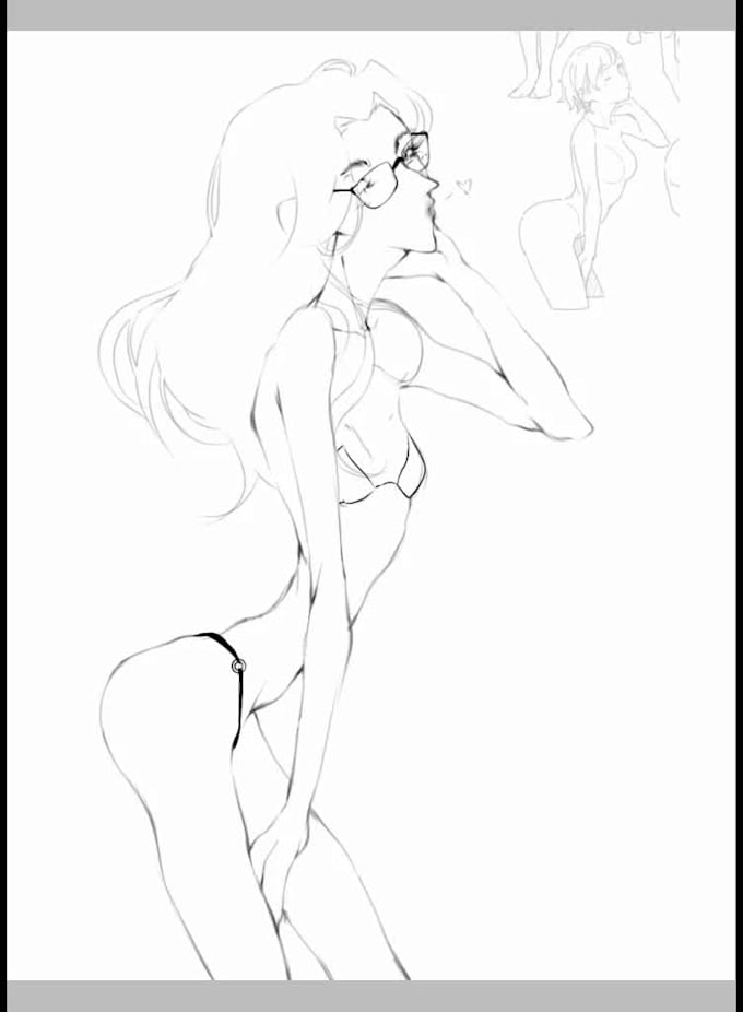 draw your character in various poses and emotions