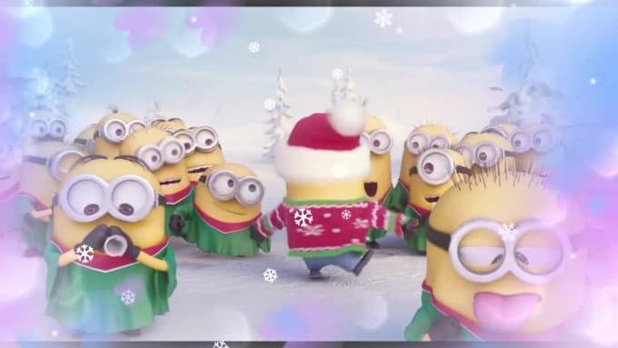 Make a christmas video with funny minion by Maskonface | Fiverr
