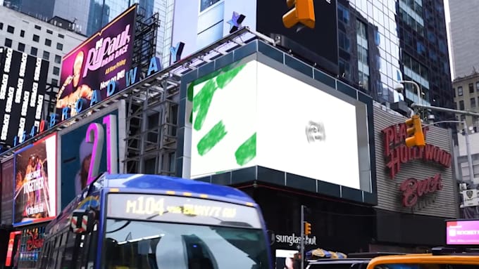 add your business content and nft video on this time square billboard newyork