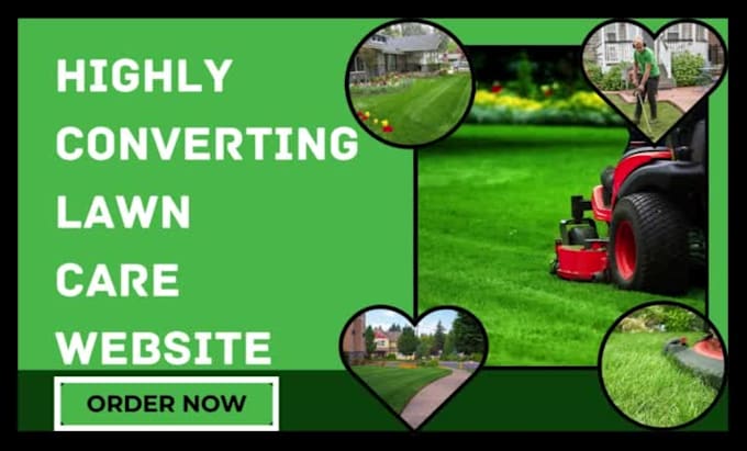 design lawn care mowing yard lawn maintenance landscaping  pest control website