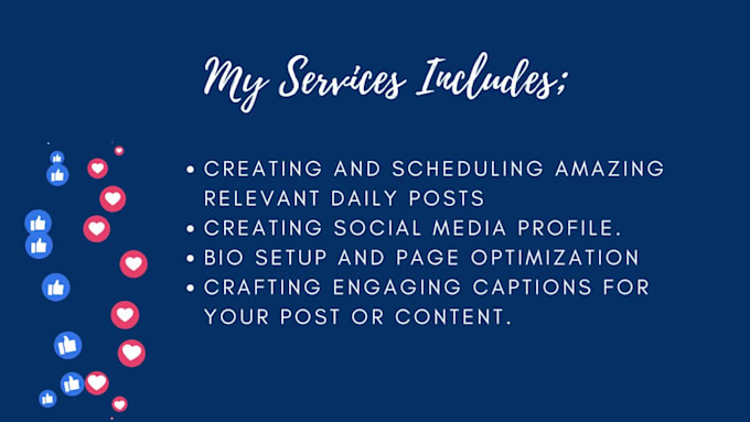 be your social media marketing manager