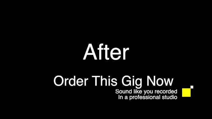 clean up, edit, mix and master your audio
