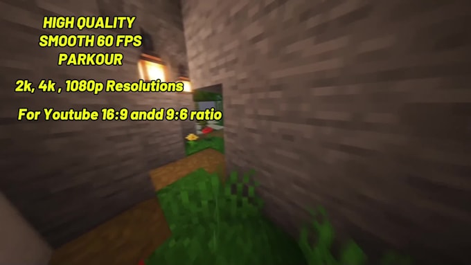 record smooth 60 fps minecraft parkour gameplay