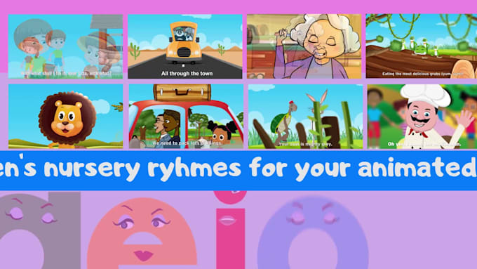 sing nursery rhymes for your animated videos