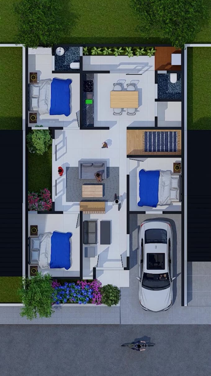 Create 2d and 3d floor plan into by Raiyanardan | Fiverr