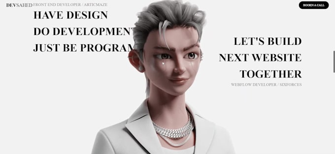build 3d animated spline webflow landing page