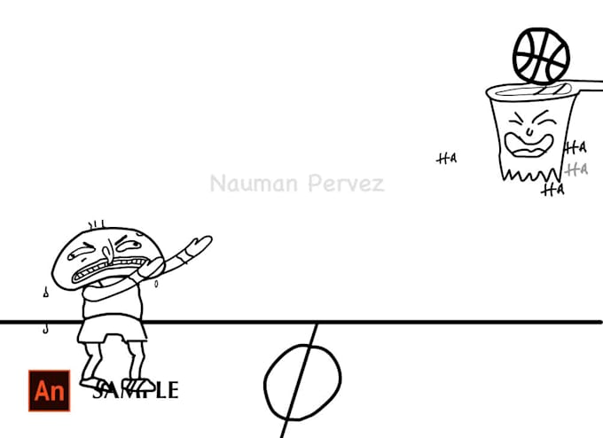 make a black and white cartoon animation in adobe animate