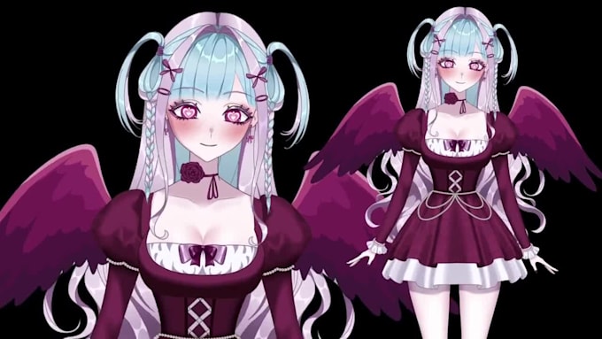 Draw live 2d vtuber model, live 2d rigging, vtuber model, vtuber by ...