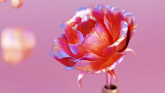 do 3d flower animation, 3d flower design,3d plant animation,3d cgi animation