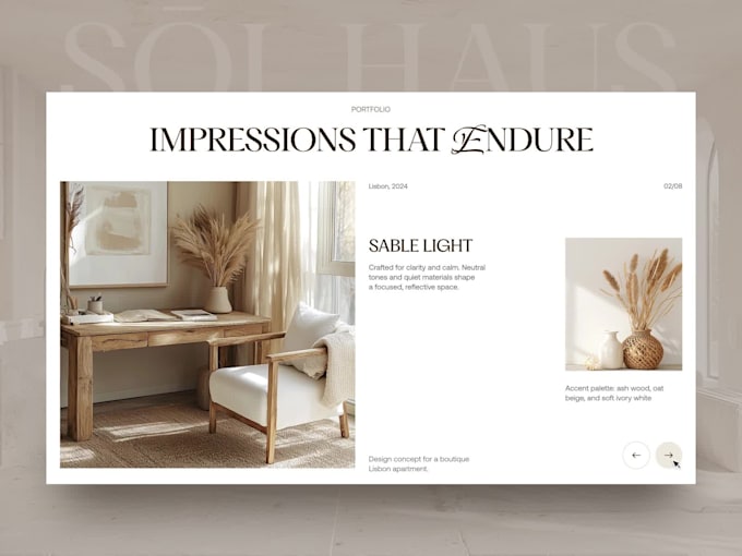 create a website for interior design home renovation and construction website