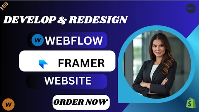 develop modern responsive webflow wesbite fix issues redesign expert webflow cms