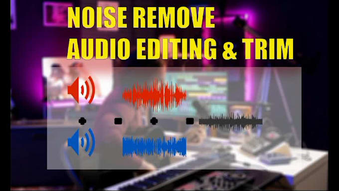do professional audio editing  with effects and noise reduction
