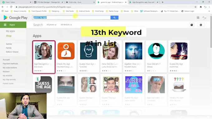 write aso ranking description with keywords for android ios apps and games