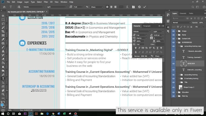 rewrite, edit and design a succesful resume, CV