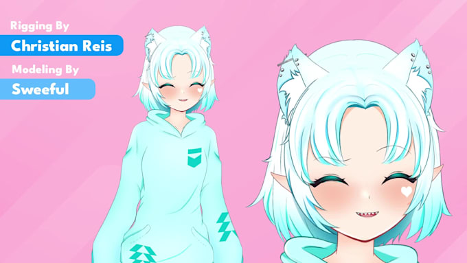make you a professional vtuber live 2d model art and rigging