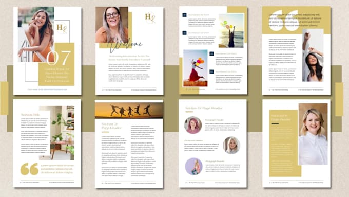 design ebook, workbook, lead magnet, and canva template