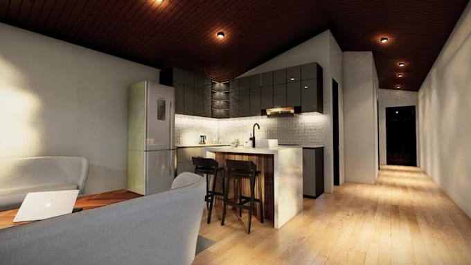 transform design and 3d rendering shipping containers