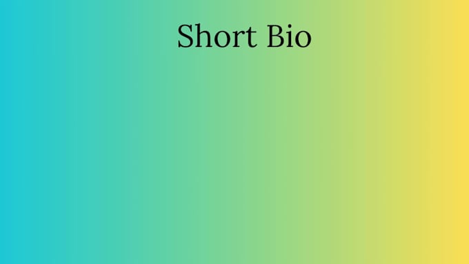 write a compelling bio and about me