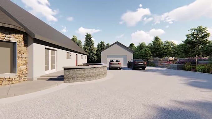 render 3d landscape visuals for your backyard,society,zoo