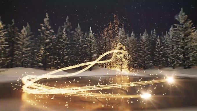 do christmas logo animation