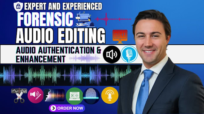 do forensic audio cleanup, detect background voice, and enhance any audio