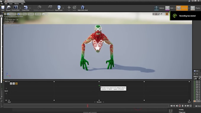 make any fully rigged character or creature model for you