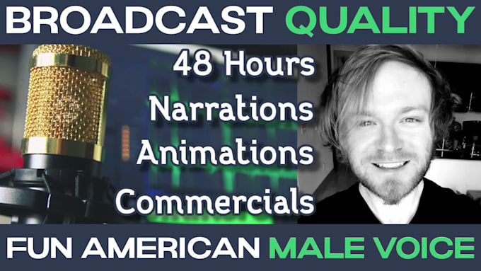 be your energetic american male voice over