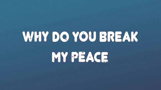 make awesome lyrics video for you