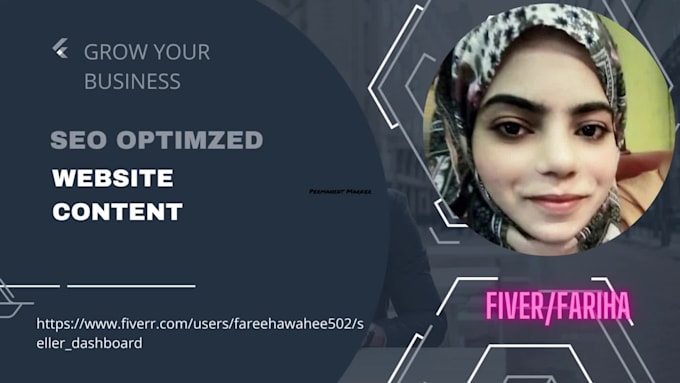 write seo optimized website content with key word strategy