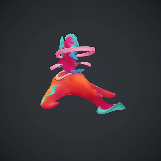 create 3d stylized, anime characters for video game