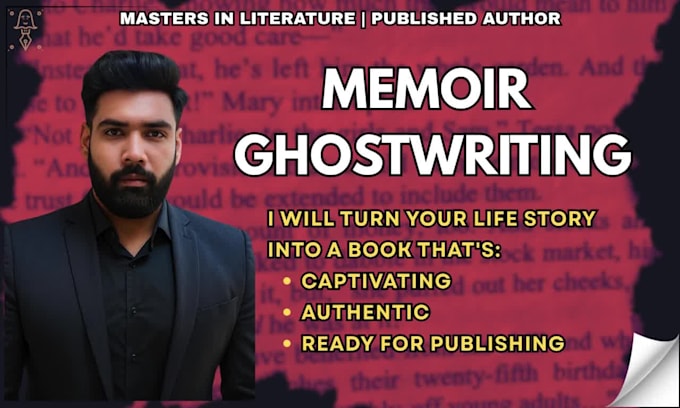 ghostwrite your memoir with emotional depth and real life detail