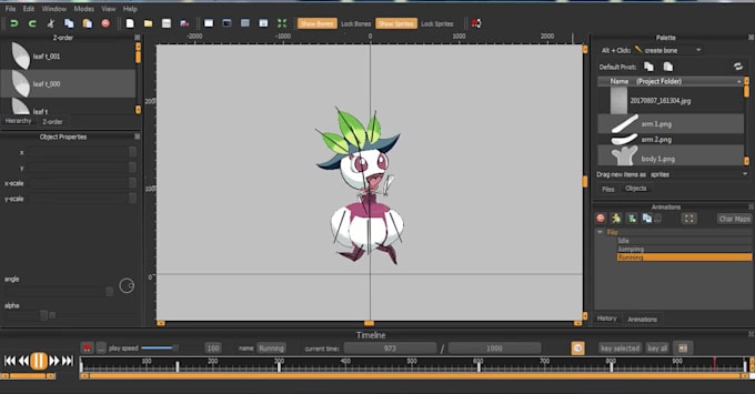Create game character and use spriter pro to animate it by Aminetita ...