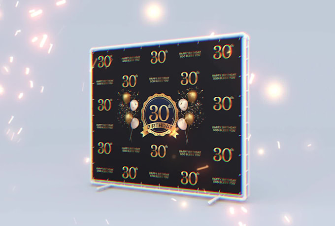 design  backdrop, yard sign, step and repeat banner within 4 hours