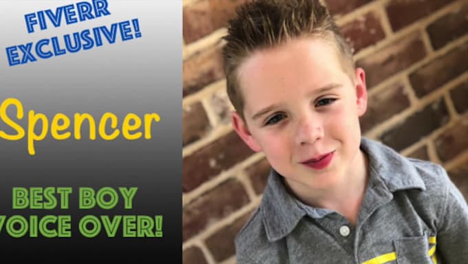 record an amazing child boy voice over