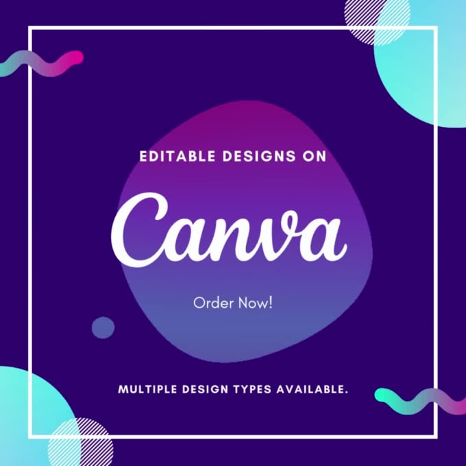 Create any editable canva design like logo, social media posts, flyer ...