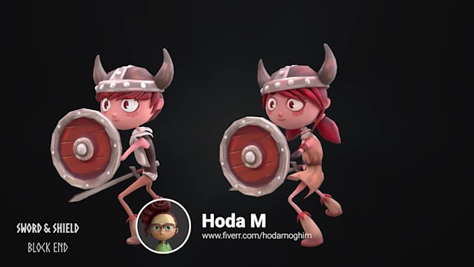 model, texture and rig with simple animation