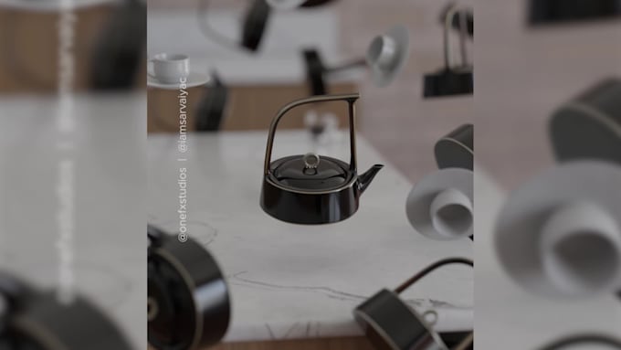 create realistic 3d product animation video for your brand