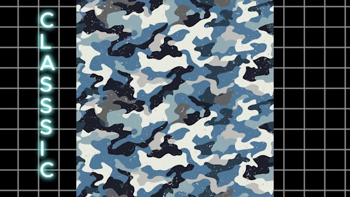 create and recreate seamless custom vector camouflage patterns for you