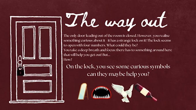 write the story and design puzzles for your escape room book