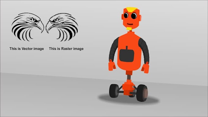 vectorize, redraw your logo or image into vector