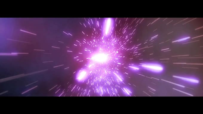 do futuristic galaxy space intro video