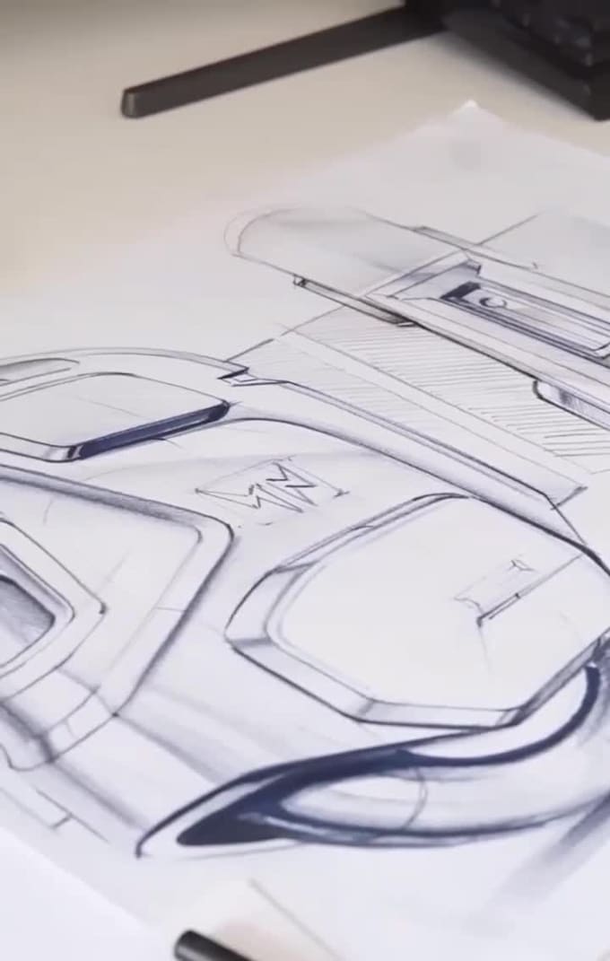 develop industrial and product design concept by sketches