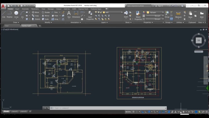 Can draw pdf, hand sketch image old autocad drawings to new autocad ...