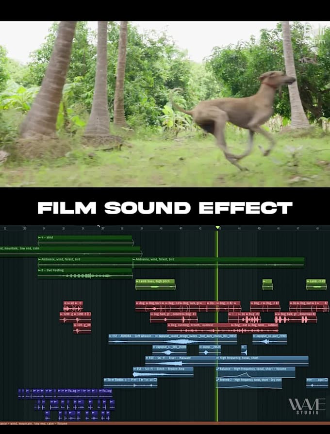 create cinematic sound effects and immersive sound design for your project
