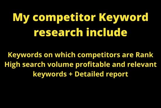 do amazon competitor keyword research