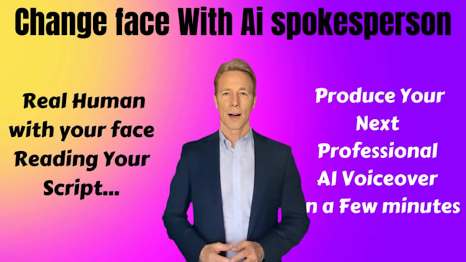 change your face with ai spokespersons,face swap