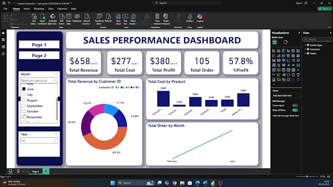 Be your data analyst and create visualization using excel, power bi ... image.