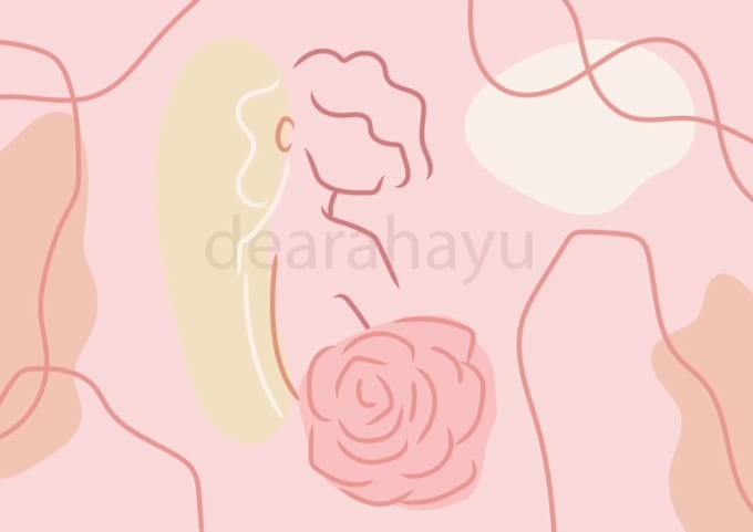 draw minimal abstract line illustration