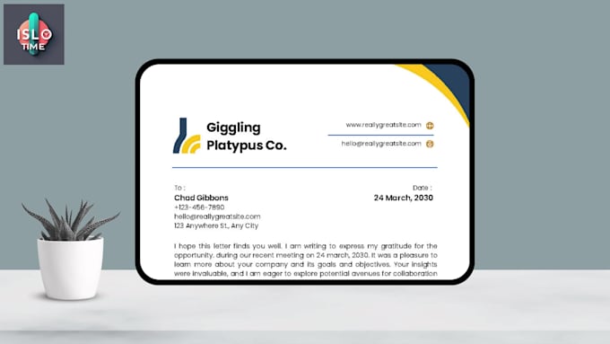 create invoice , pdf , letterhead ,quotation, order form templates for you