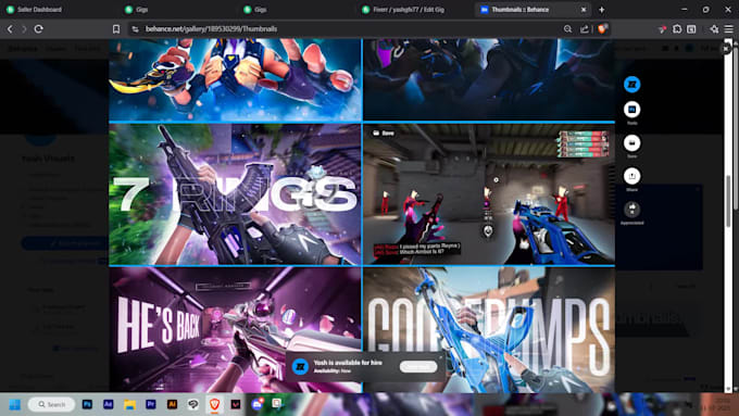 design you amazing gaming thumbnails